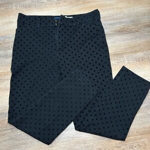 Old Navy Women's Black Pants with Polka Dots